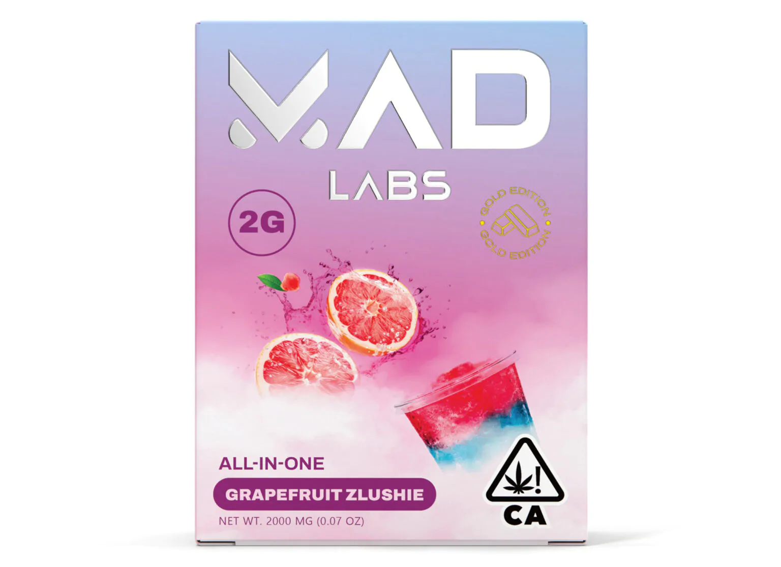 Mad labs 2g disposable Grapefruit Zlushie